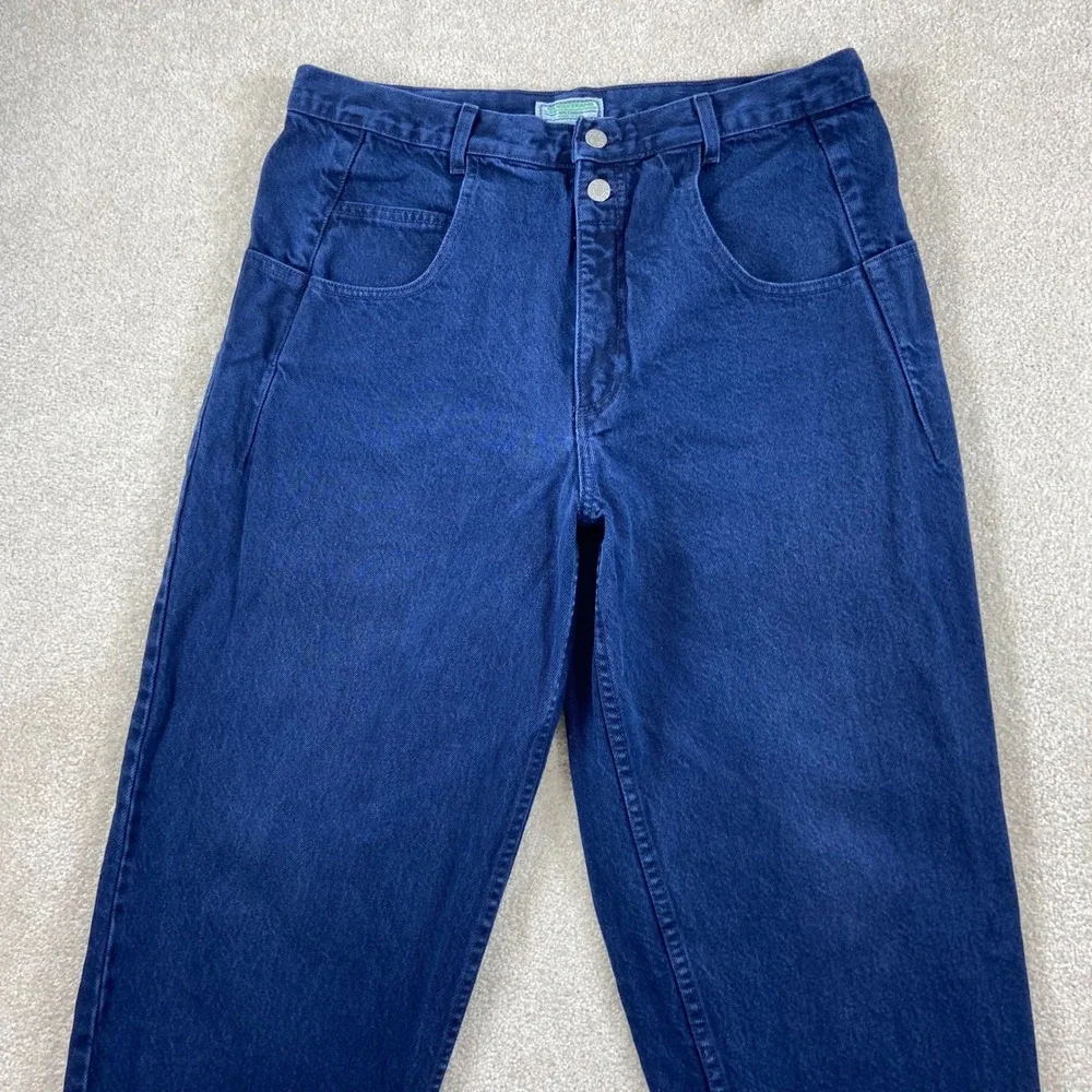 Vintage Guess Jeans Mens 34x30 Blue Georges Marciano Button Fly Made in USA